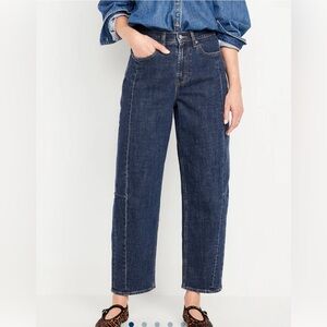 Old Navy High Waisted Ankle Barrel Jean